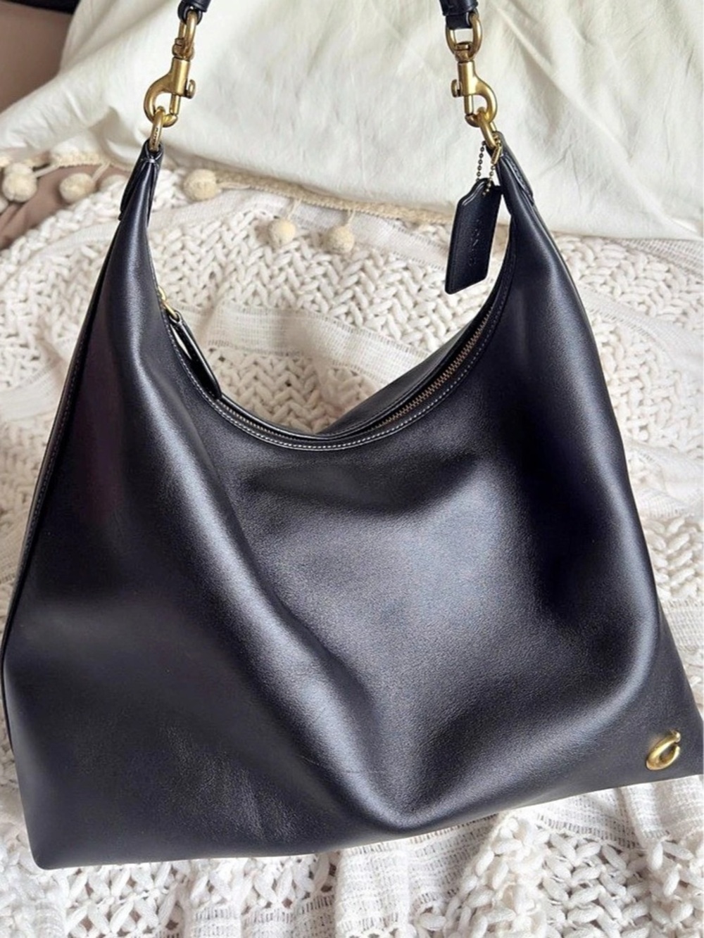 Coach Juliet 38 Shoulder Bag Black